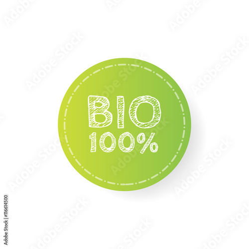 Grunge bio 100 percent natural rubber stamp, vector illustration