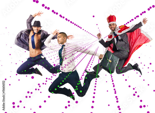 Group of dancer in dancing abstract concept