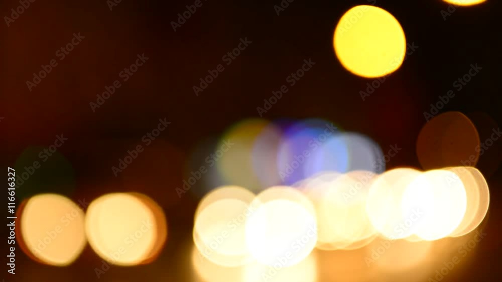 konvoy trafiği ve bokeh ışıkları konvoy trafiği ve bokeh ışıkları
