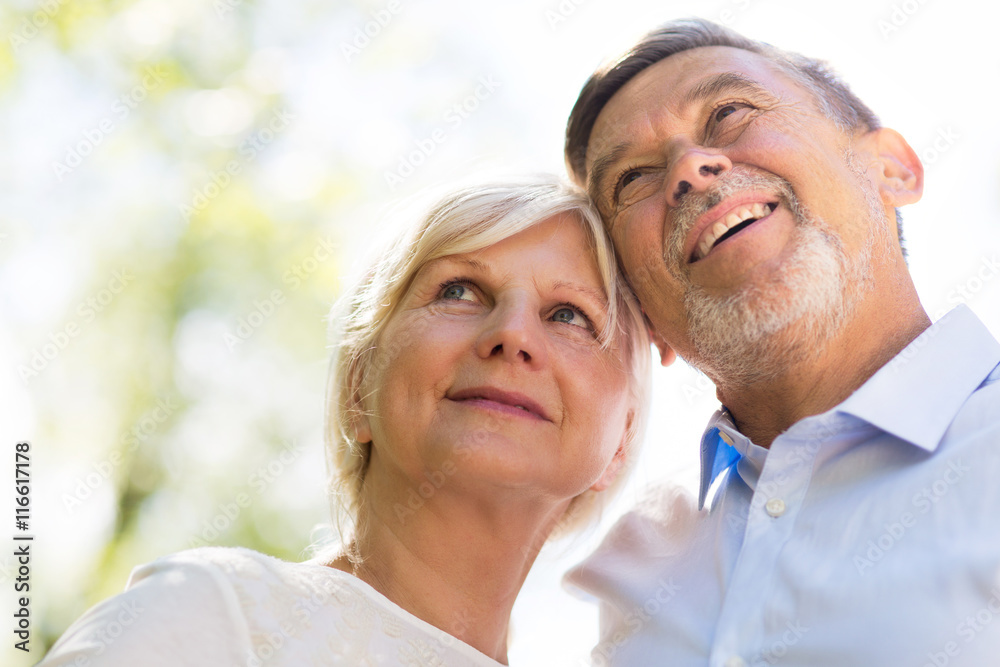 Senior couple standing outdoors
Senior couple standing outdoors