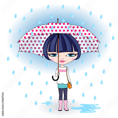 Girl with umbrella