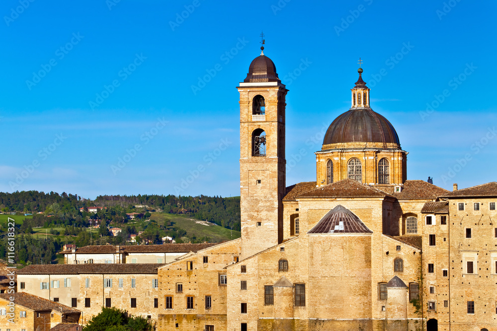 Medieval city Urbino in Italy