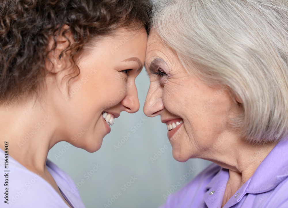 © aletia2011 - Senior woman with daughter © aletia2011 - Senior woman with daughter