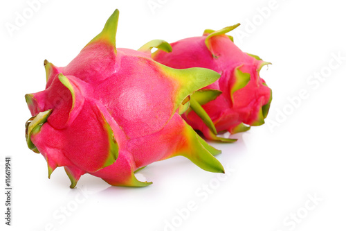 Dragon fruit isolated on white