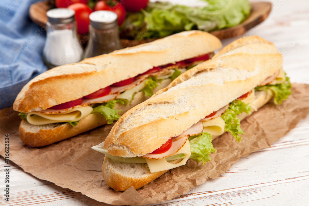 Obraz premium Panini grilled sandwich