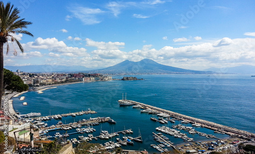 Naples landscape from Posillipo hill. Italy photo