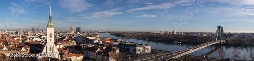 Skyline of Bratislava - capital of Slovakia