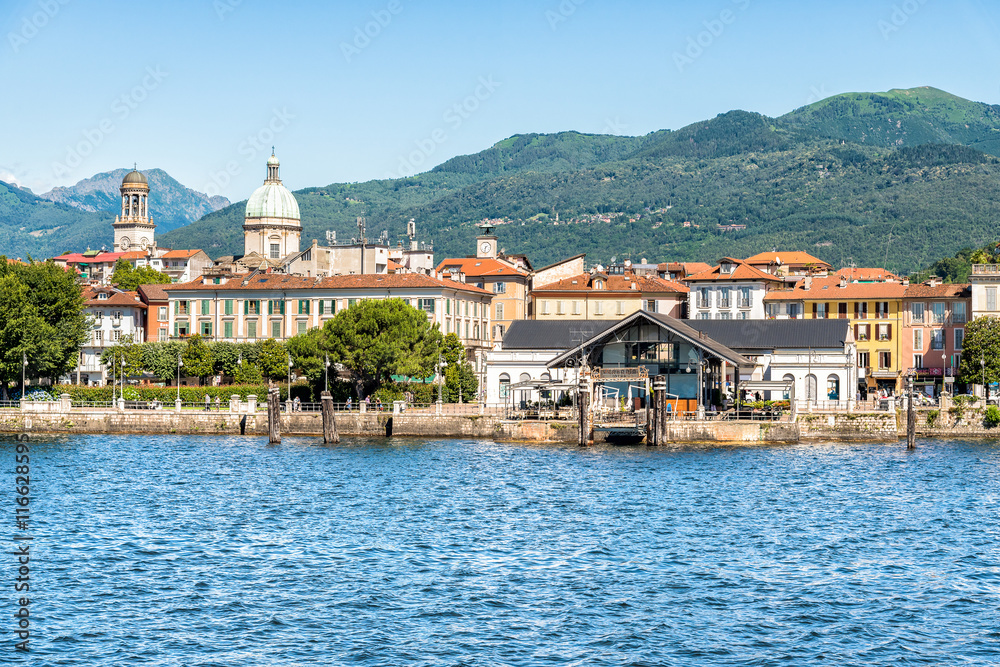 Fototapeta premium Intra is a little town on Lake Maggiore, Verbania, Italy