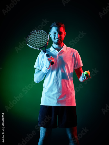 tennis player man isolated © snaptitude