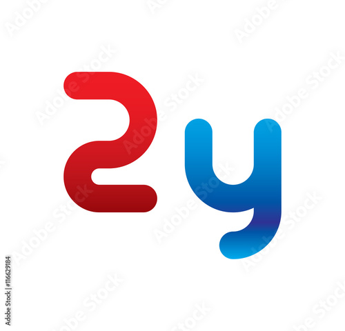 2y logo initial blue and red 