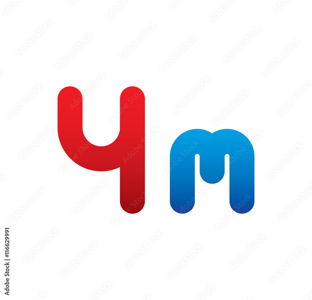 4m logo initial blue and red 4m logo initial blue and red