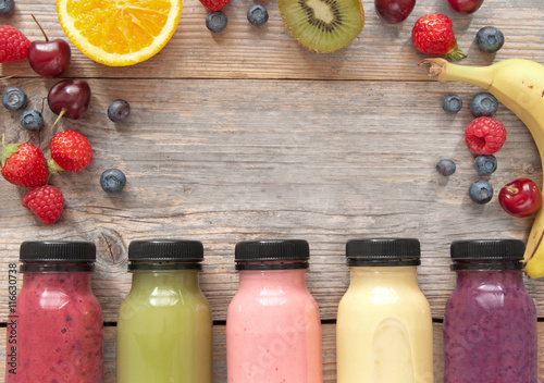 Fruit smoothies background ...