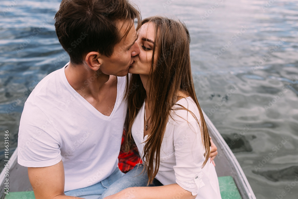 Couple in boat