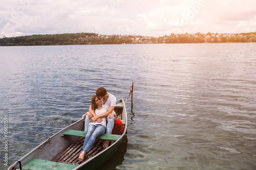 Couple in boat