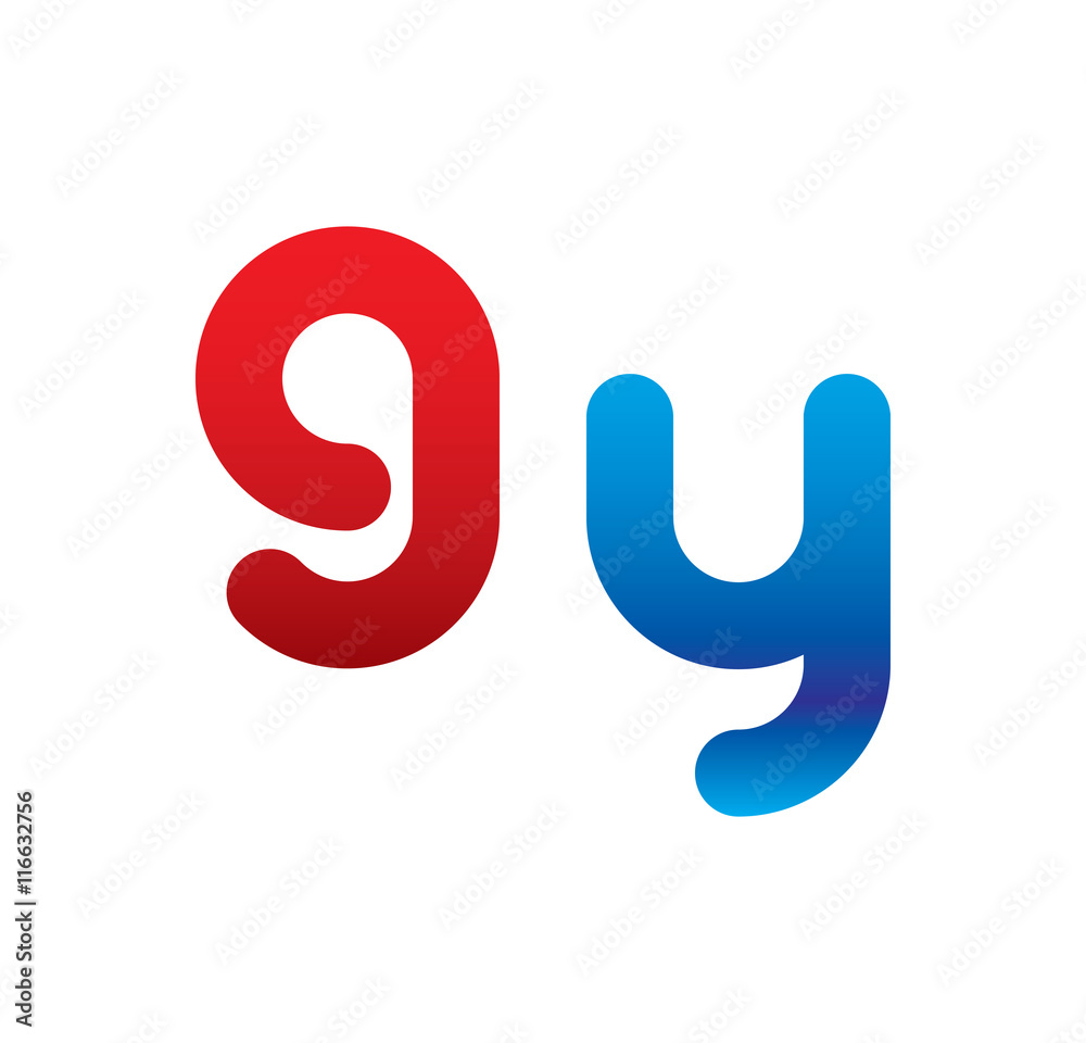 9y logo initial blue and red 