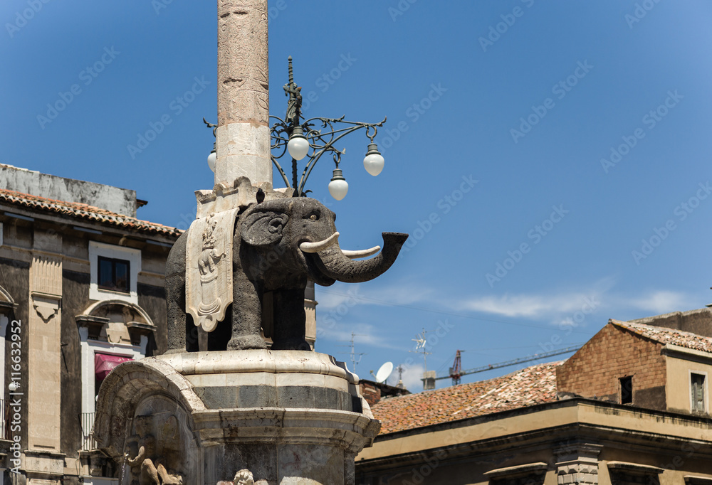 The elephant statue in Catania, Sicily