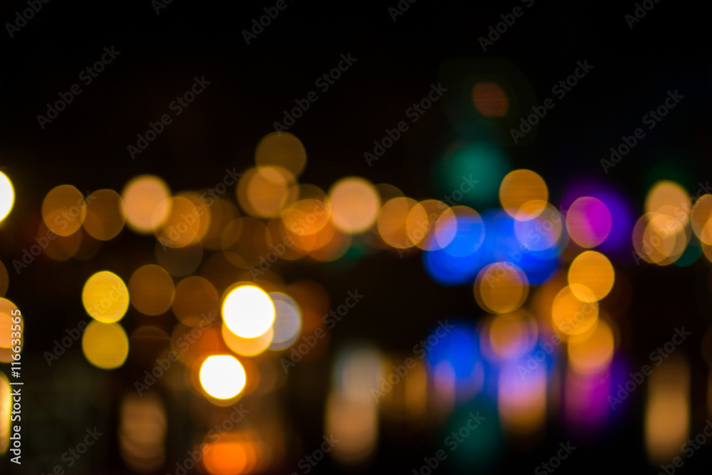 Fototapeta premium kolorowa noc bokeh