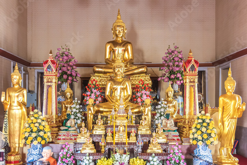Phra Phuttha Sihing Buddha at Yan Nava Temple, Thailand © martinhosmat083