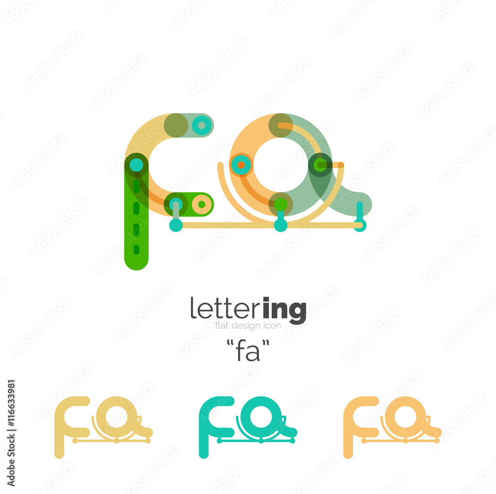 Obraz premium Letters logo icon