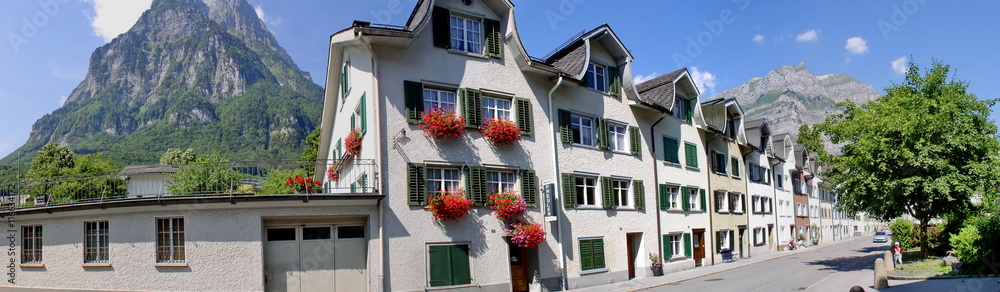 Glarus is the capital of the canton of Glarus in Switzerland, Glarus lies on the foot of the Glärnisch (part of the Schwyzer Alps)