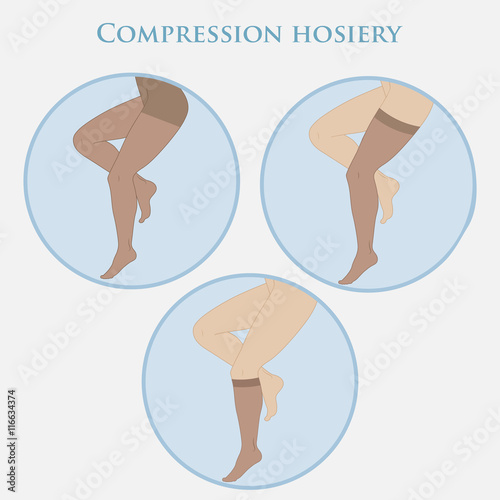Medical compression hosiery