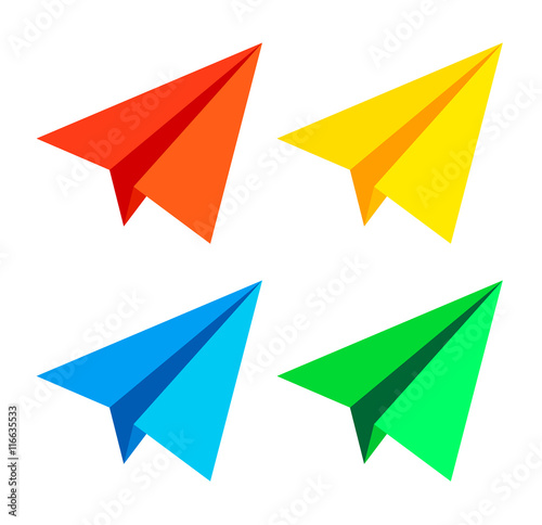 Free Download Paper plane. Vector illustration . - GFXLoad