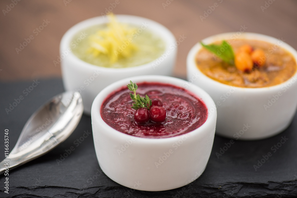 Refreshing lemon cranberry seabuckthorn sorbet Refreshing lemon cranberry seabuckthorn sorbet