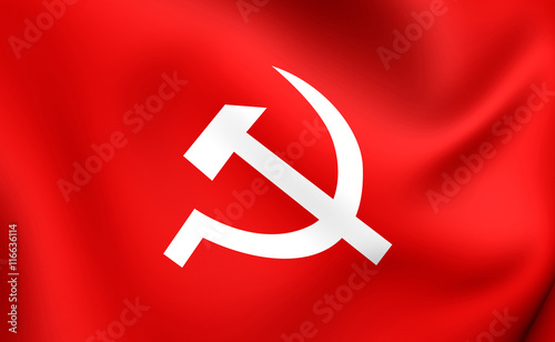 Communist Party of Nepal Flag photo