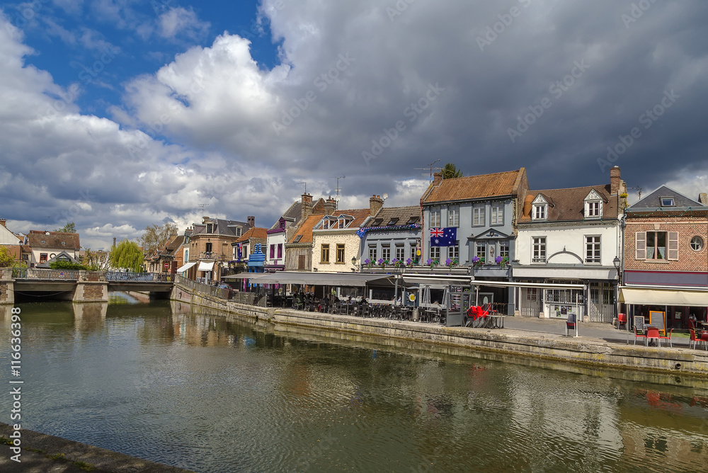 embankment in Amiens, France