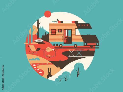 Trailer machine house