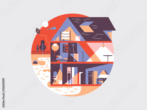 House planning illustration