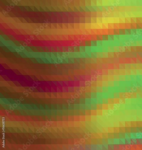 Abstract colorful polygon wavy background, template. - Stock vector