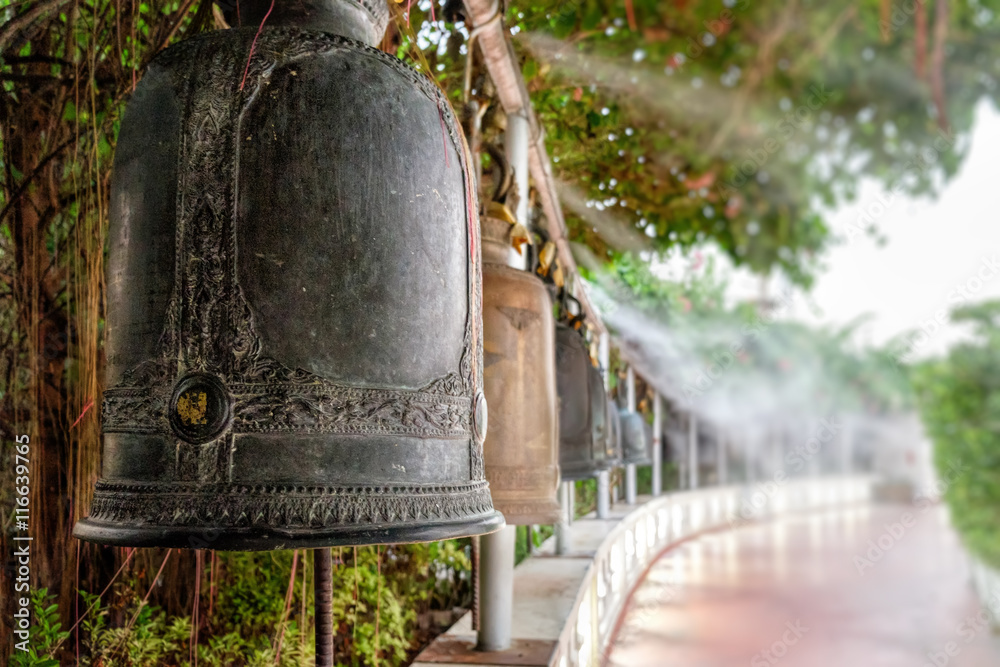 Bell ancient in Golden mount temple, Bangkok, Thailand. Bell ancient in Golden mount temple, Bangkok, Thailand.