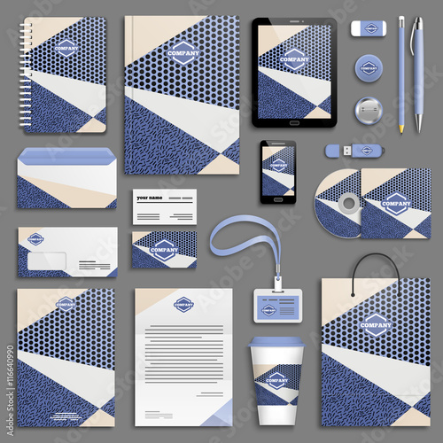 Corporate identity template set.