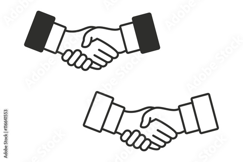 Handshake - vector icon.