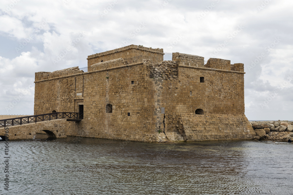 Medieval fort in Paphos on Cyprus