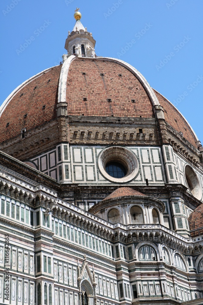 View to Cupola of Cathedral Santa Maria del Fiore in Florence, Italy