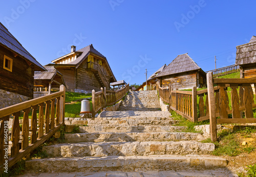 Traditional village Drvengrad Mecavnik - Serbia photo