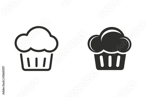 Cake - vector icon.