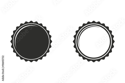 Bottle cap - vector icon.
