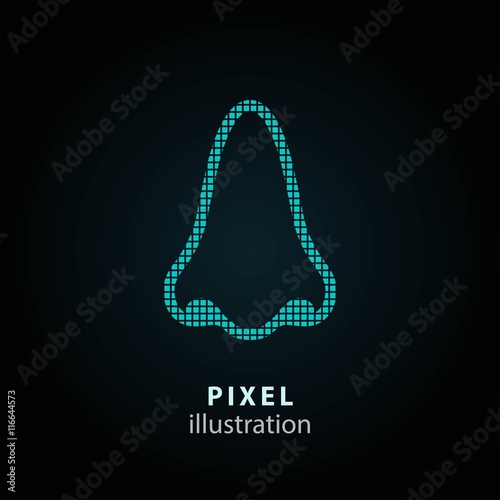 Nose - pixel illustration.