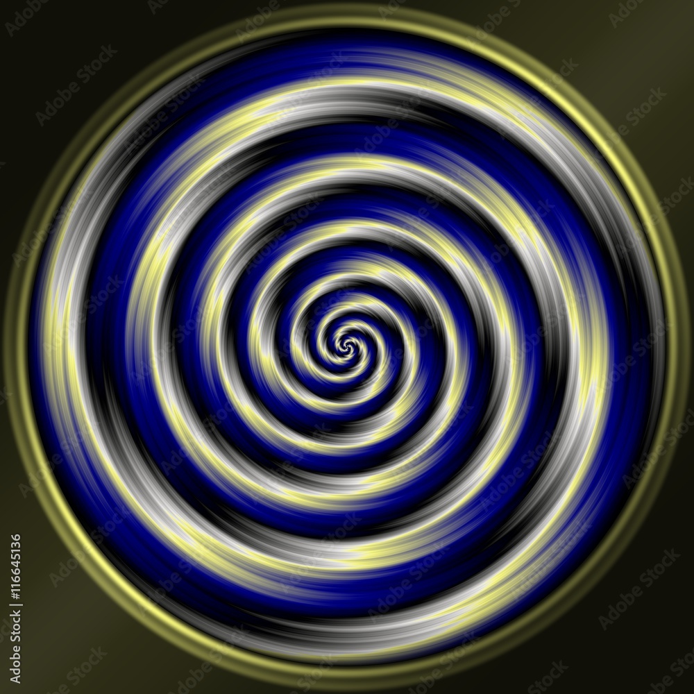 Abstract decorative sphere - spiral blue pattern Abstract decorative sphere - spiral blue pattern