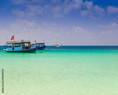 Maldives, tropical sea boat day!