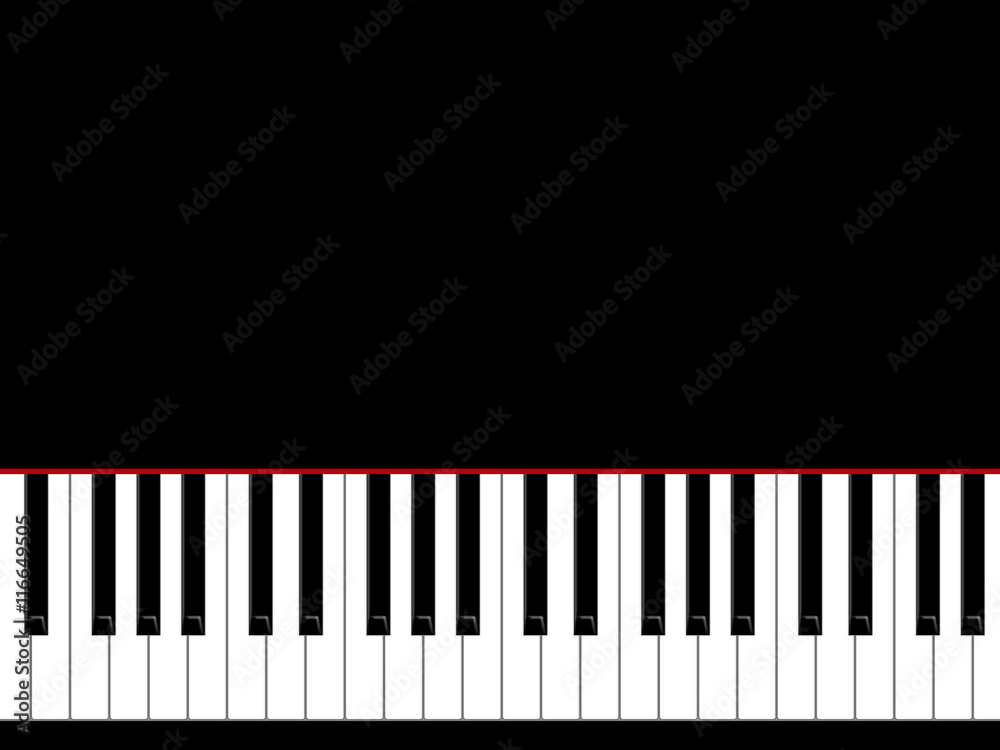 The keys of the piano