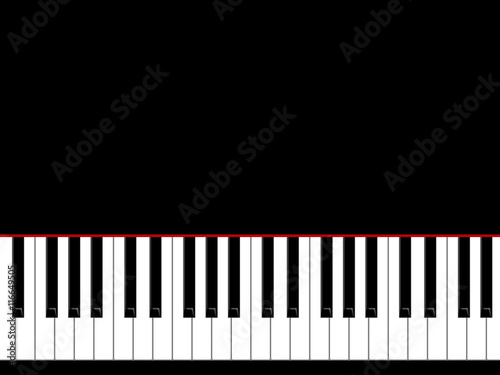 The keys of the piano