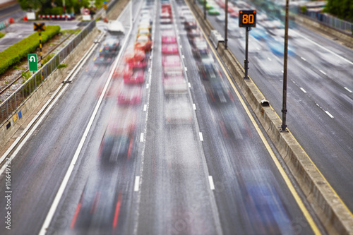 Road traffic on streets