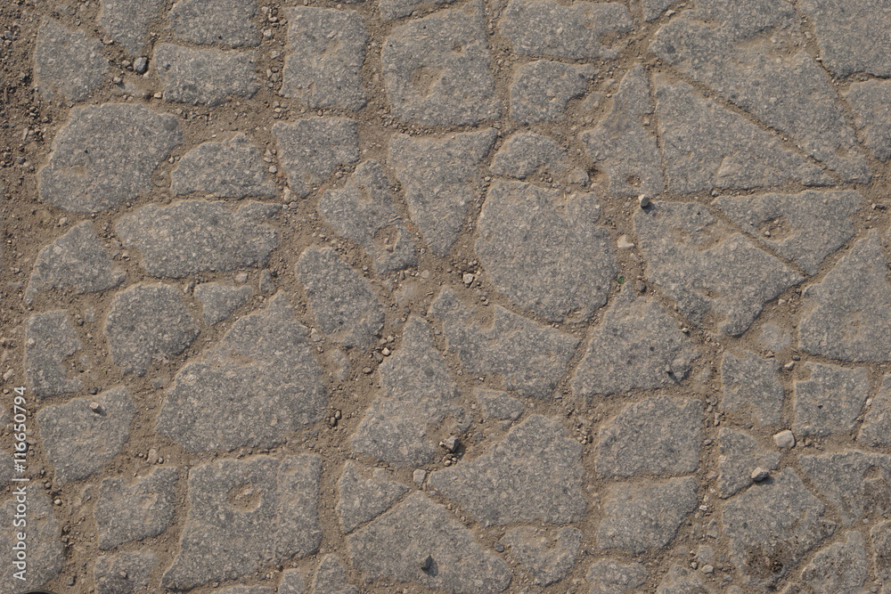 Macro closeup on concrete asphalt cracks on the road Macro closeup on concrete asphalt cracks on the road