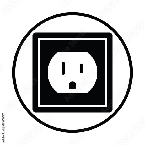 Electric outlet icon