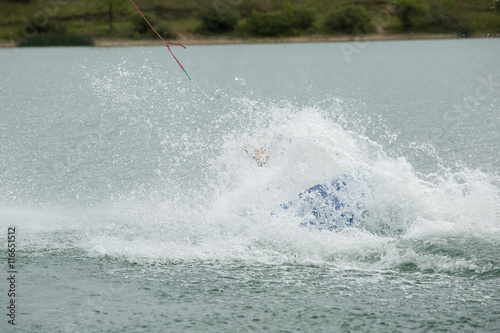 wakeboard athlete fell into the water © sociopat_empat