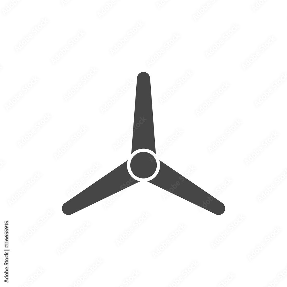 Wind turbine icon, eco concept Wind turbine icon, eco concept